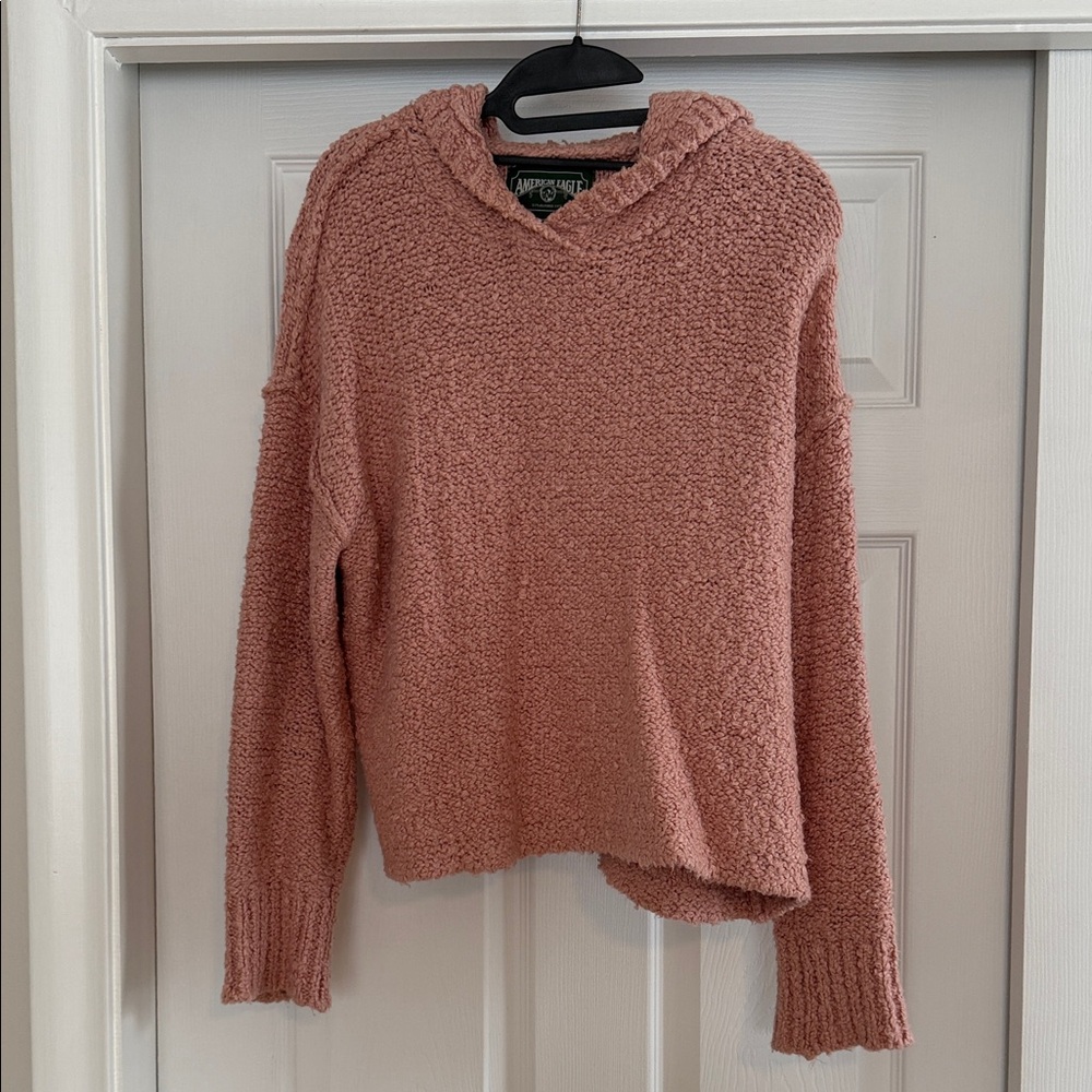 American Eagle Outfitters Dusty Rose V-Neck Sweater